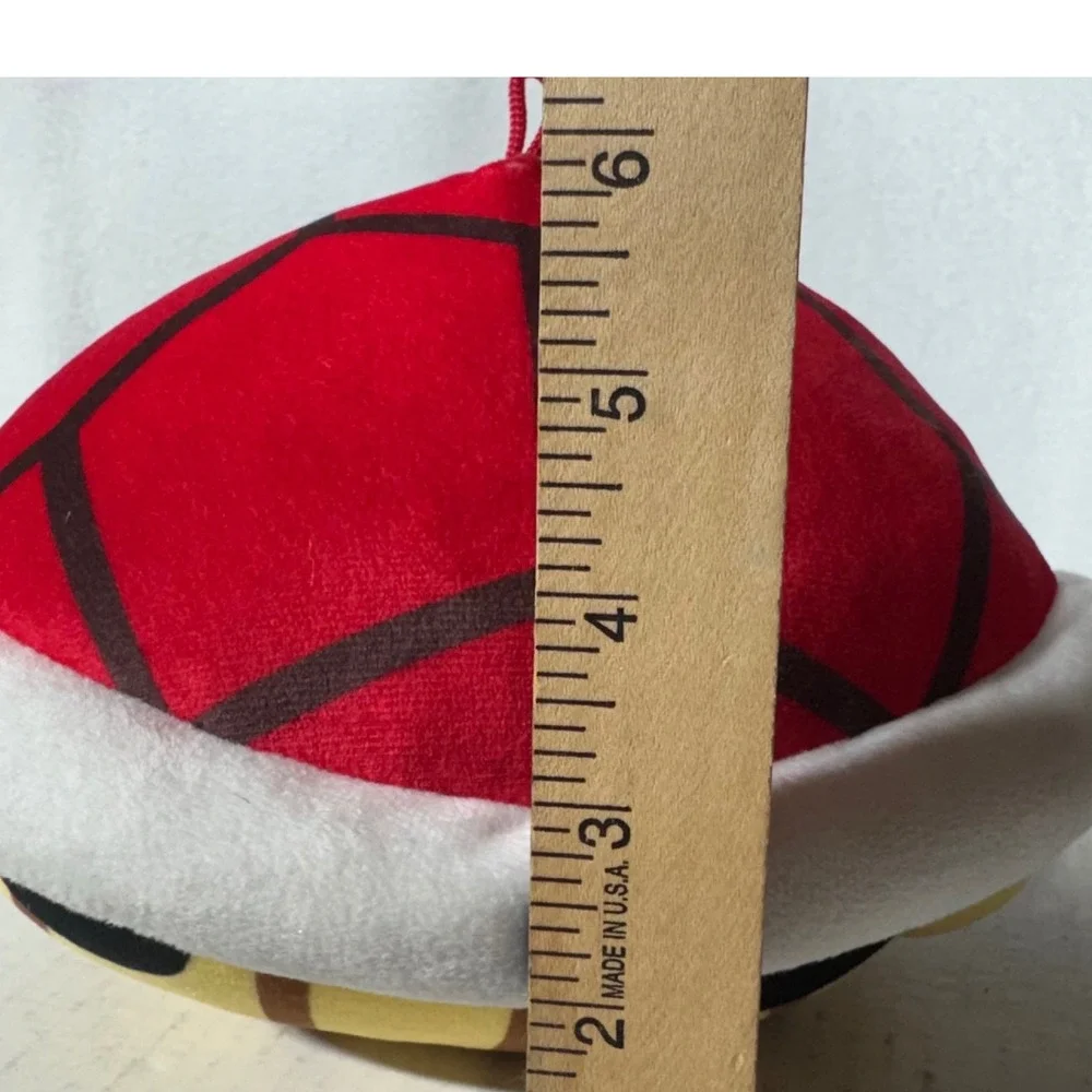 Nintendo Mario Kart Red Shell Plush Toy 6in Stuffed Animal Red White